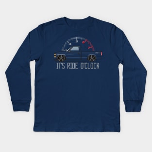 it's ride o'clock Kids Long Sleeve T-Shirt